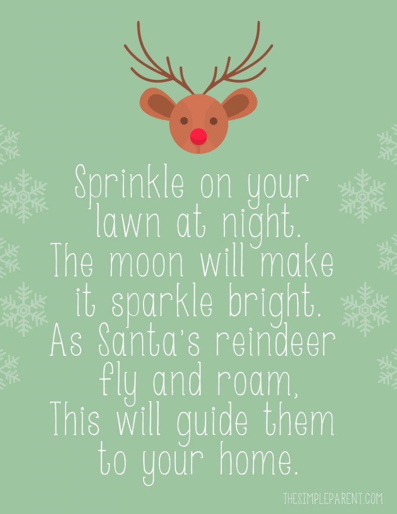 free printable reindeer food poem & farmhouse bucket craft - the